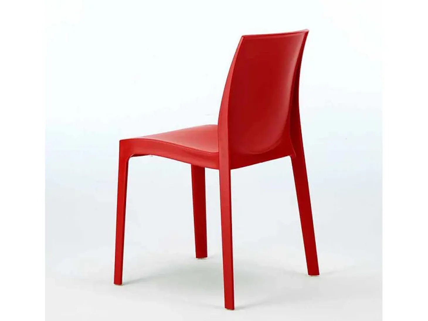 22 Silla de cocina Apilable de Polipropileno Rome Grand Soleil Stock - Rojo