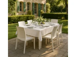 22 Silla de cocina Apilable de Polipropileno Rome Grand Soleil Stock - Blanco