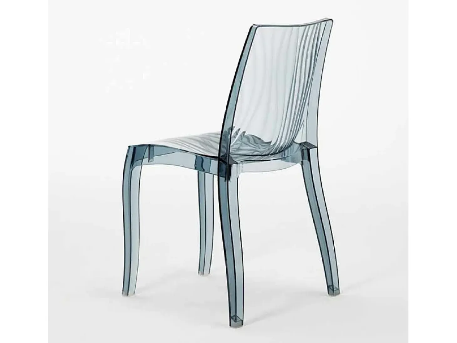 18 Sillas Dune Grand Soleil transparentes Oferta stock cafetería bar - Transparente Antracita Negro
