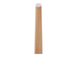 4 sillas en piel PU - Respaldo en ratán y patas metálicas - Carga máx. 150 kg - 47x51x79 cm