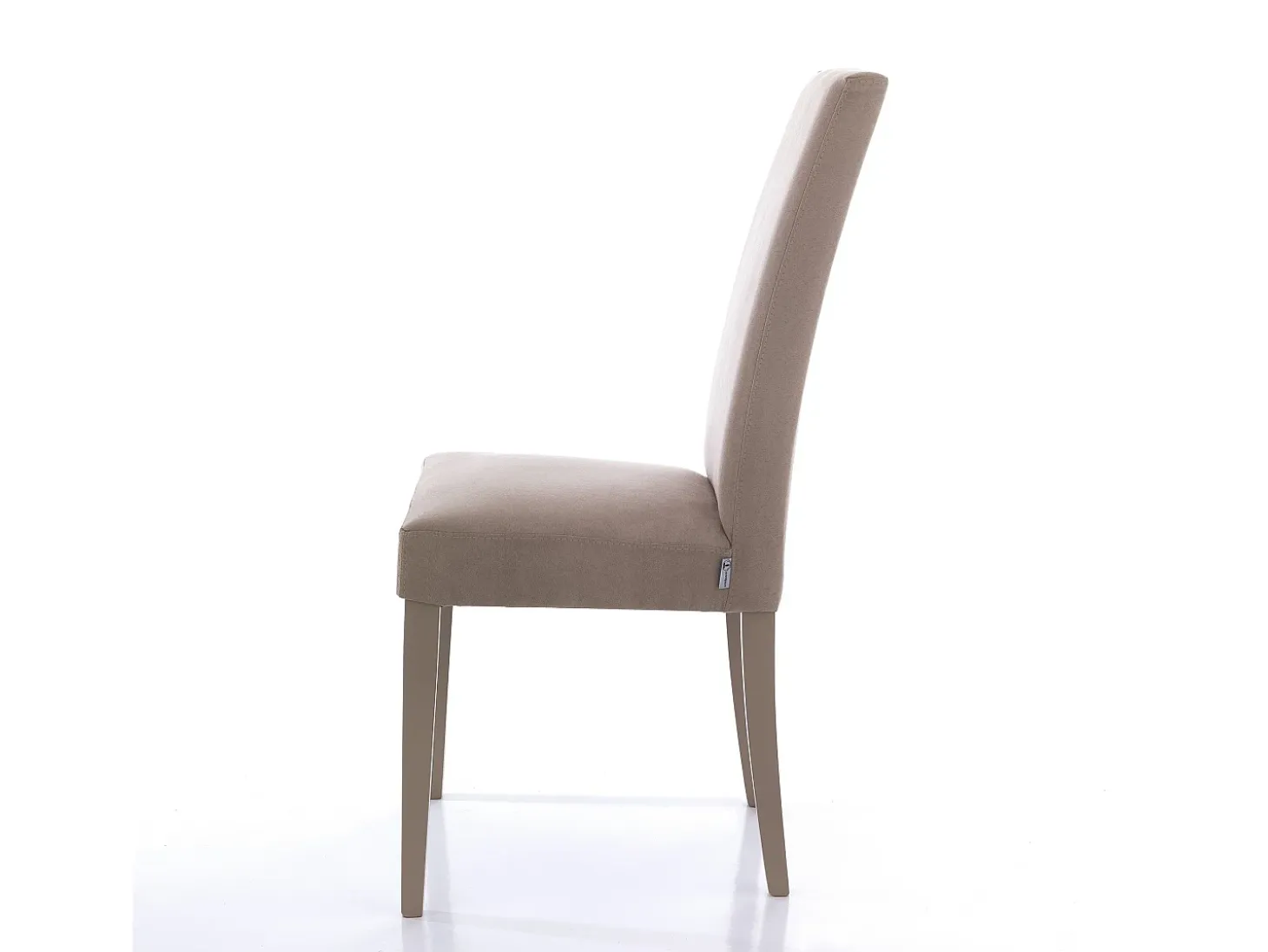 2 Sillas tapizadas de microfibra para comedor Made in Italy Midland - Gris paloma