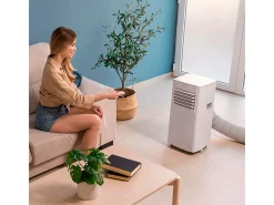 Aire acondicionado portátil Cecotec ForceClima 7100 Soundless 7000BTU 780W 4 modos 2 velocidades A blanco
