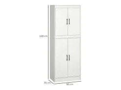 Alacena de cocina blanco 60x36x168 cm HOMCOM