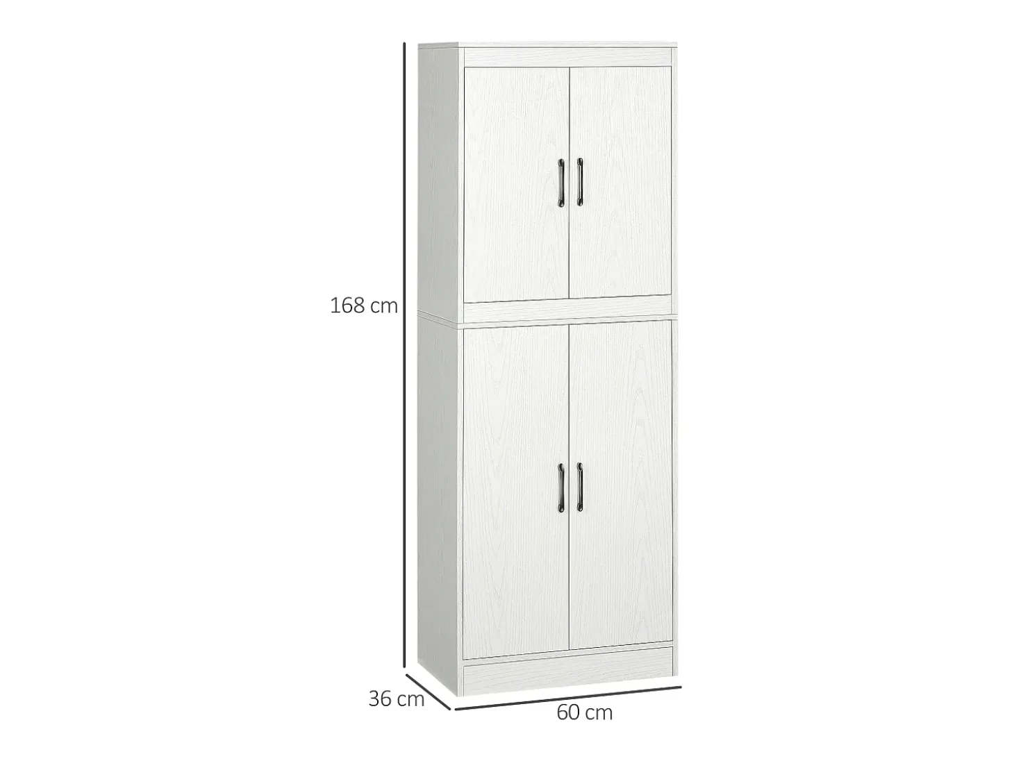 Alacena de cocina blanco 60x36x168 cm HOMCOM
