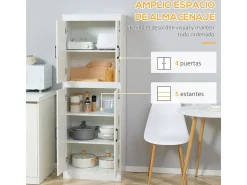 Alacena de cocina blanco 60x36x168 cm HOMCOM