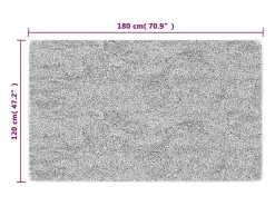 Alfombra antideslizante lavable 120x180 cm antracita