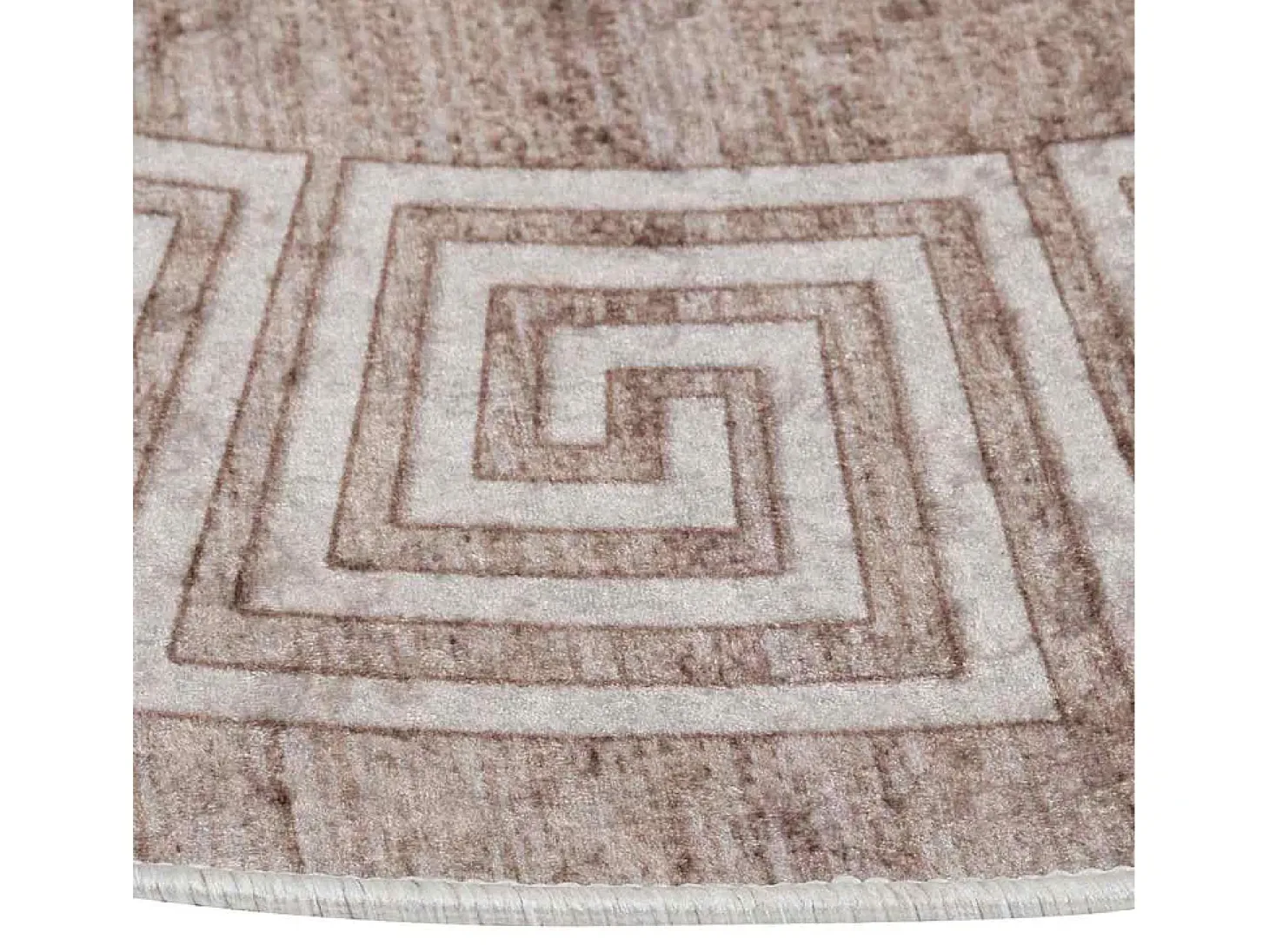 Alfombra antideslizante lavable 120 cm beige