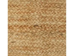 Alfombra beige 240 x 240 cm Yute