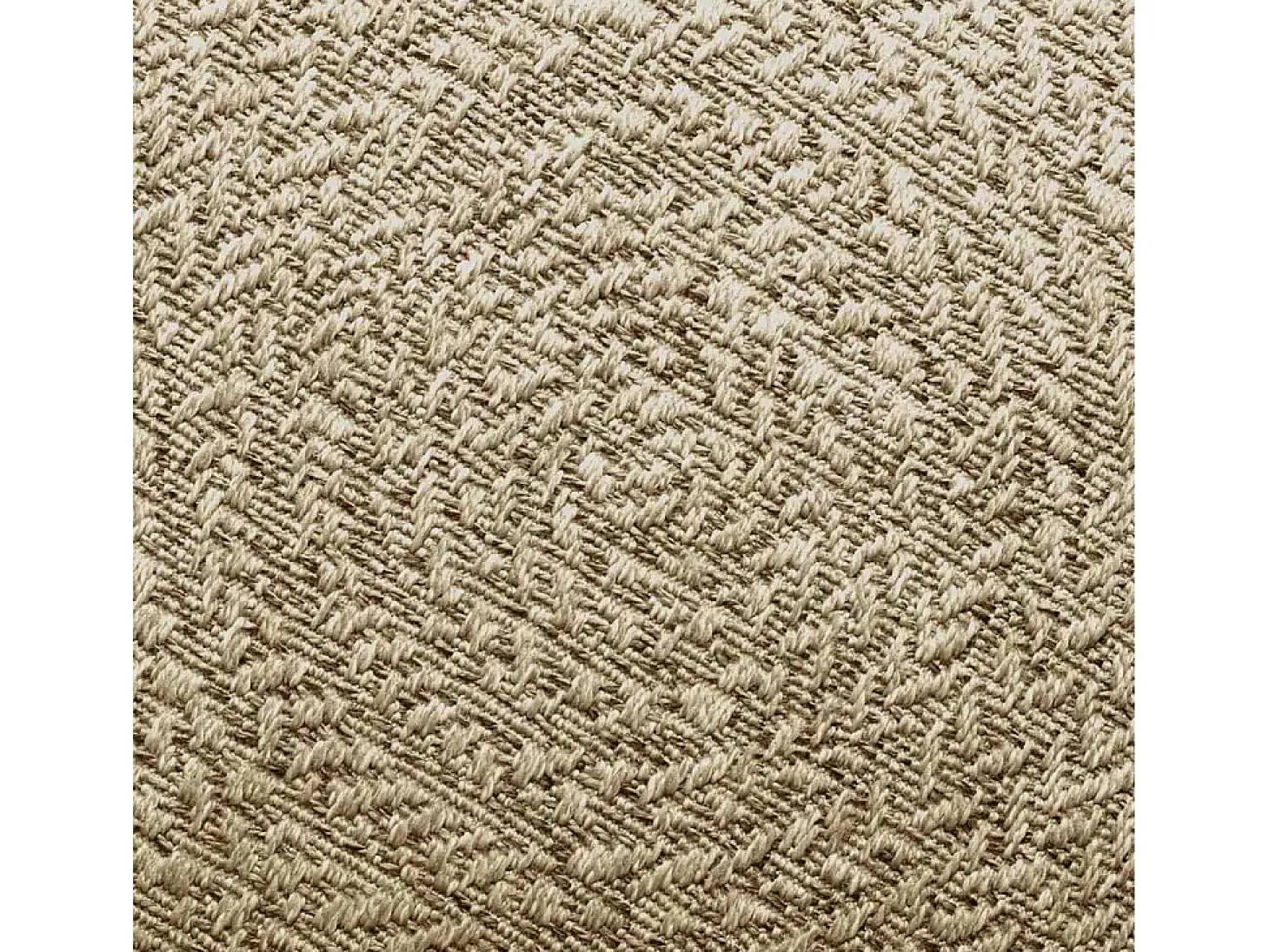 Alfombra beige ZIZUR Ø 120cm aspecto yute para interior y exterior