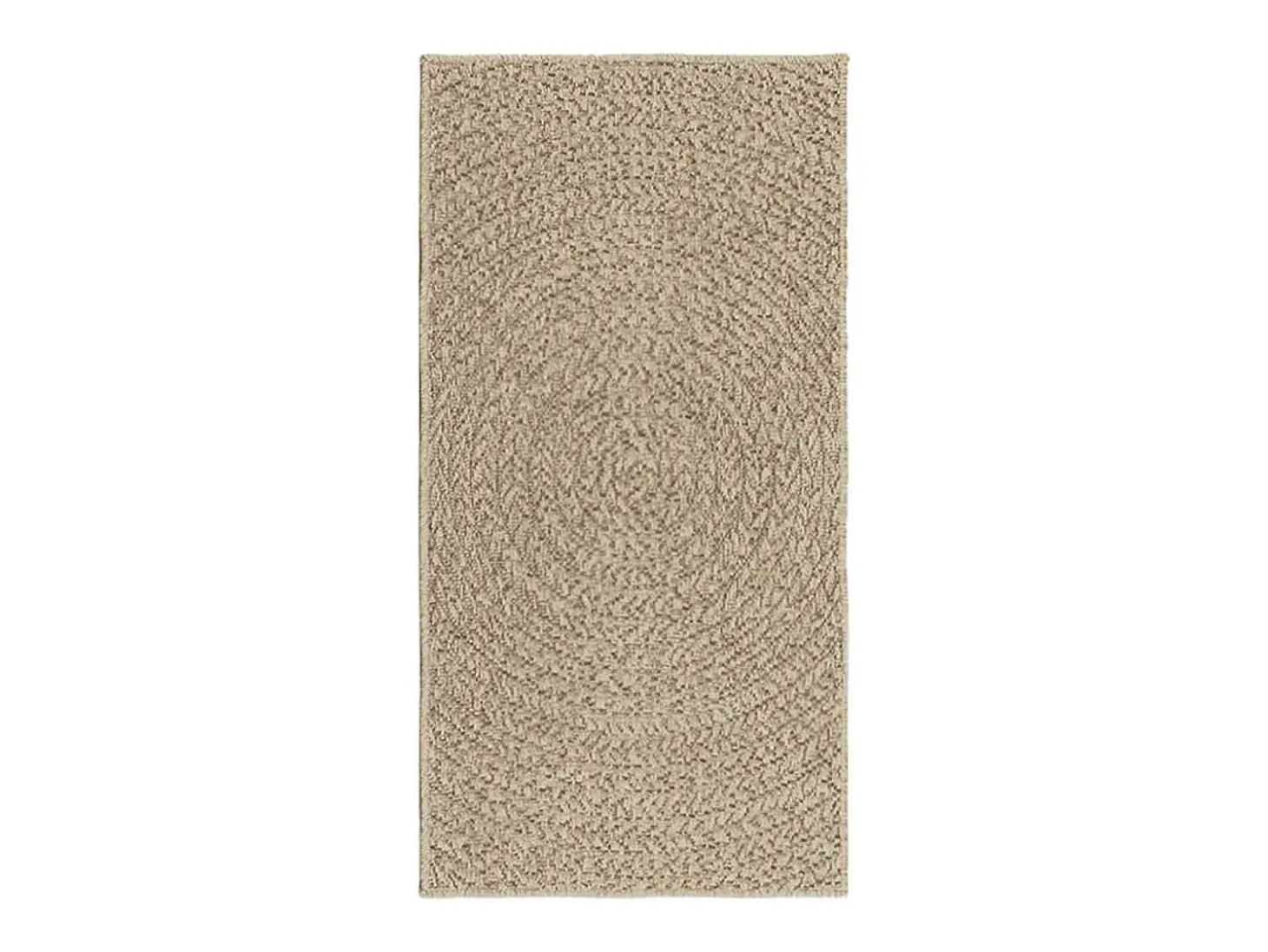 Alfombra beige ZIZUR 60x110 cm efecto yute interior exterior