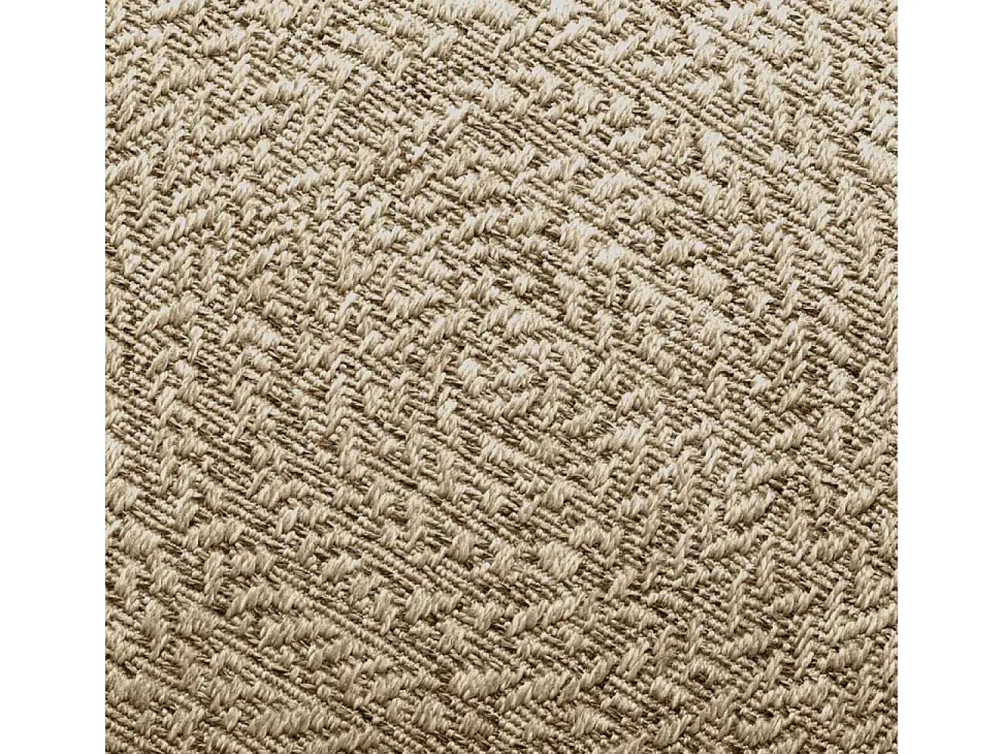 Alfombra beige ZIZUR 160x230 cm efecto yute para interior y exterior