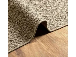 Alfombra beige ZIZUR 240x340 cm efecto yute para interior y exterior