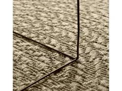Alfombra beige ZIZUR 240x340 cm efecto yute para interior y exterior