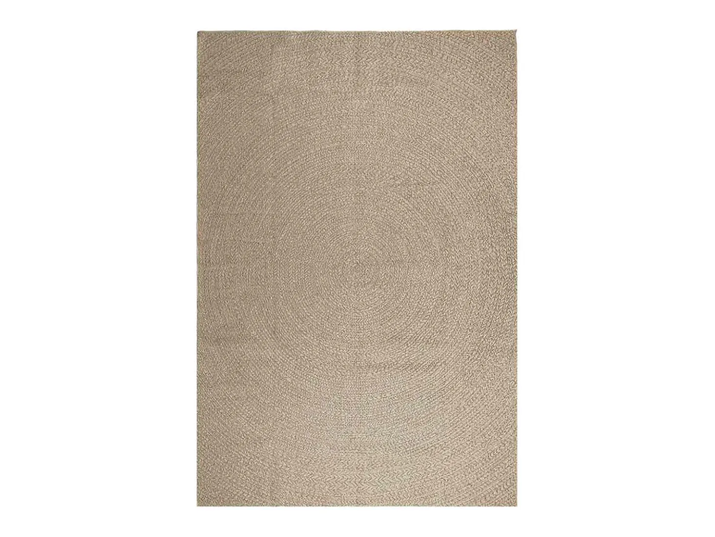 Alfombra beige ZIZUR 240x340 cm efecto yute para interior y exterior