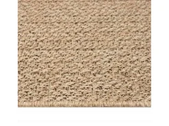 Alfombra beige ZIZUR 80x250 cm efecto yute para interior y exterior