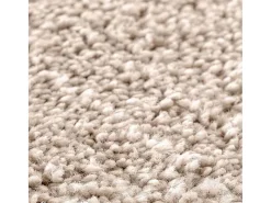 Alfombra Crema 120 x 120 cm Polipropileno