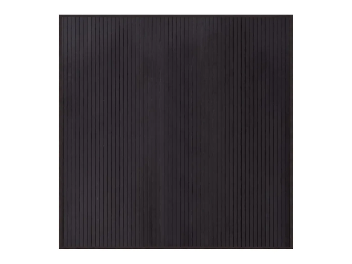 Alfombra cuadrada marrón oscuro 100x100 cm bambú