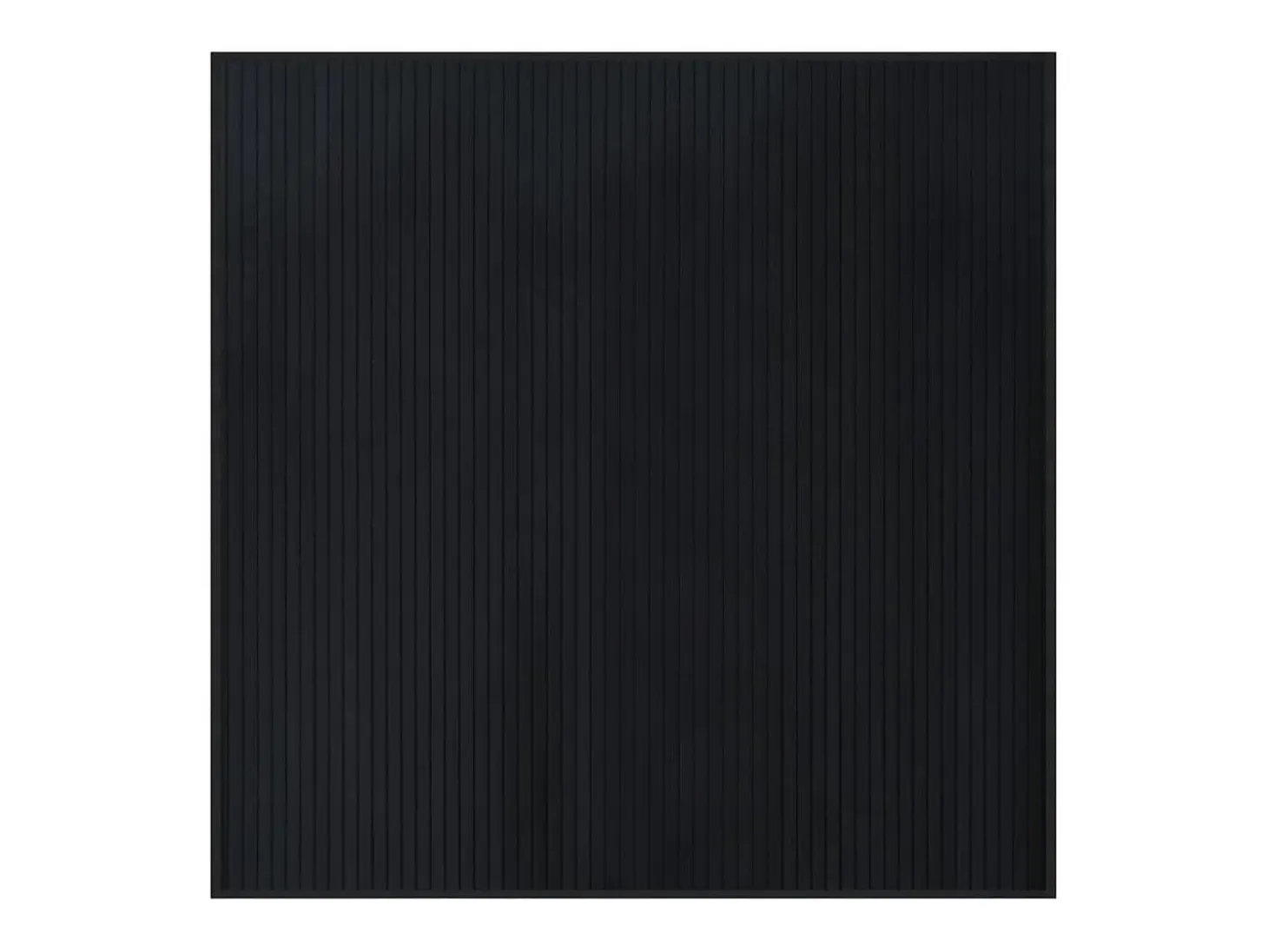 Alfombra cuadrada negra 100x100 cm bambú