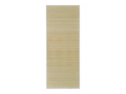 Alfombra de bambú natural con láminas rectangulares 150 x 200 cm