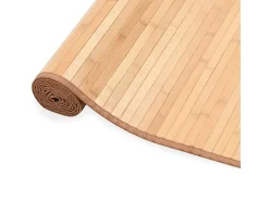 Alfombra de bambú 80x300 cm Marrón