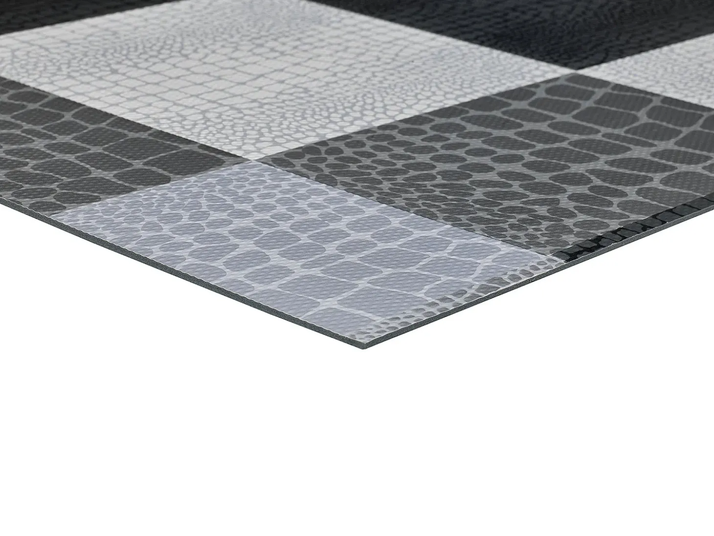 Alfombra de cocina - animal print - gris - 48 x 200 cm - SALLY