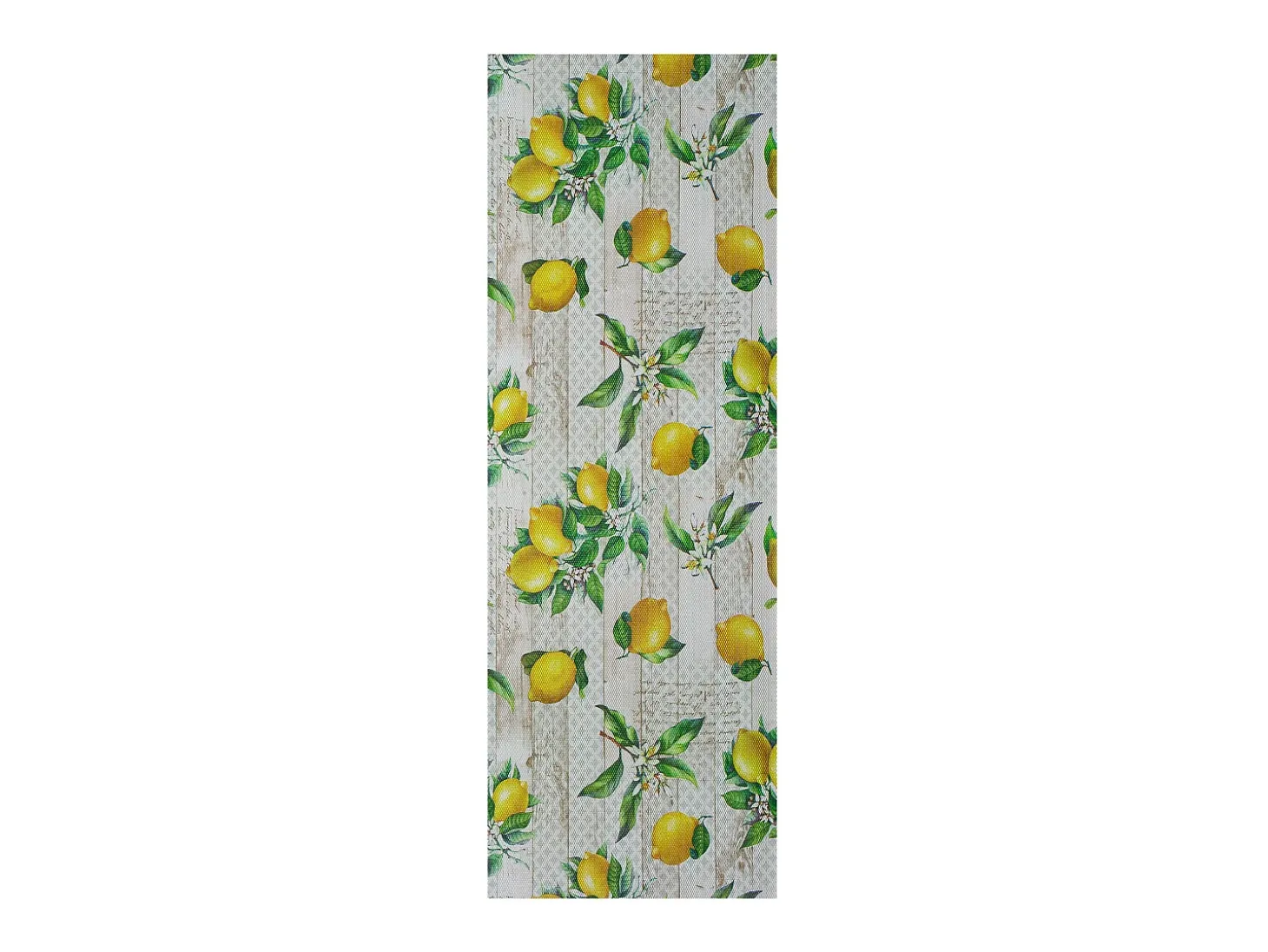 Alfombra de cocina - dibujos con limones - multicolor - 48 x 200 cm - SALLY