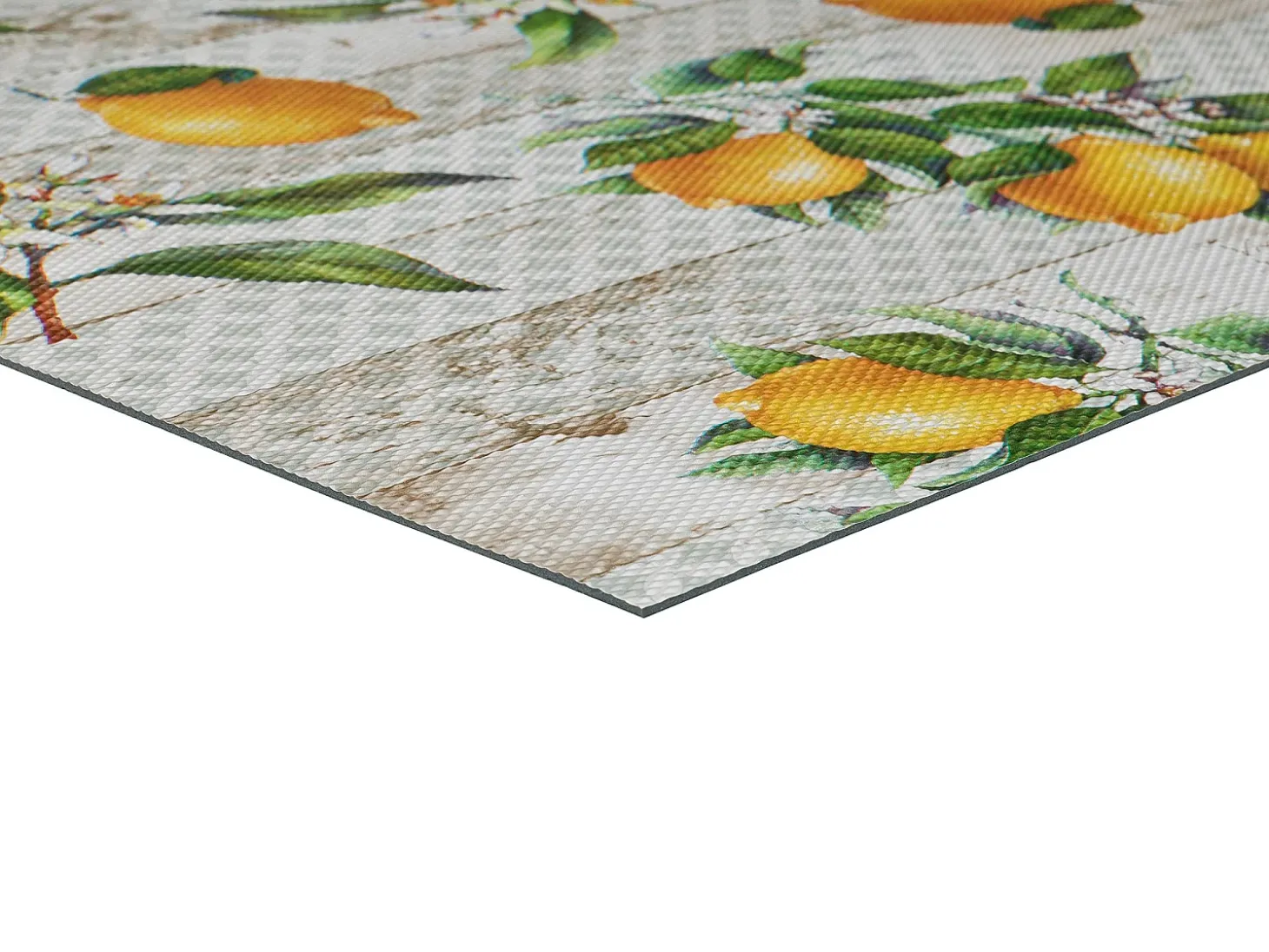 Alfombra de cocina - dibujos con limones - multicolor - 48 x 200 cm - SALLY