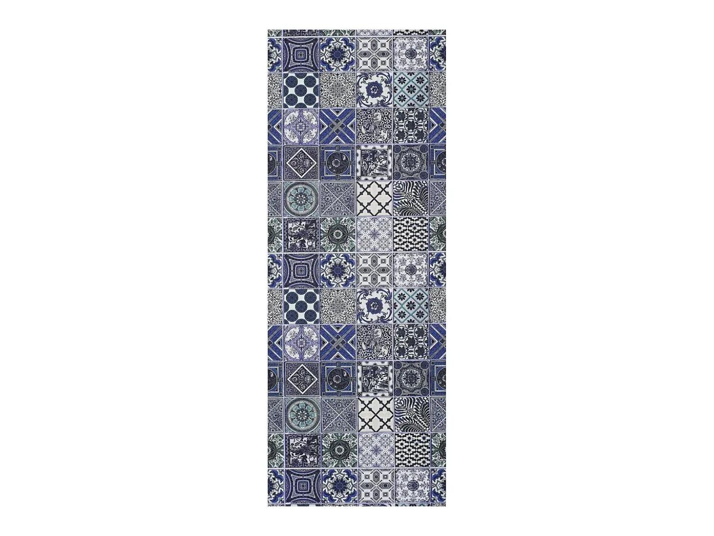 Alfombra de cocina - Diseños bohemios - azul - 52 x 100 cm - SPRINTY