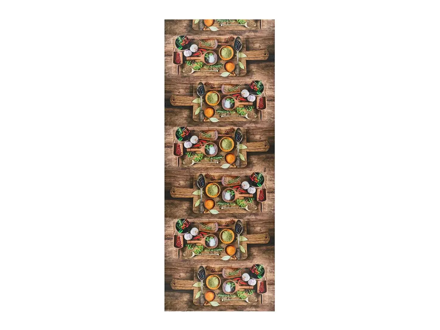 Alfombra de cocina - diseños con especias - multicolor - 52 x 200 cm - RICCI