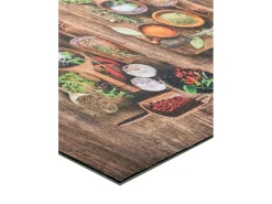 Alfombra de cocina - diseños con especias - multicolor - 52 x 100 cm - RICCI