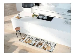 Alfombra de cocina - diseños con cocina - multicolor - 52 x 200 cm - RICCI