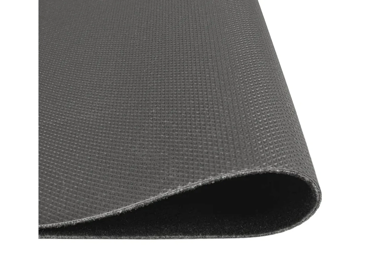 Alfombra de cocina lavable terciopelo negro 60x180 cm ES924073