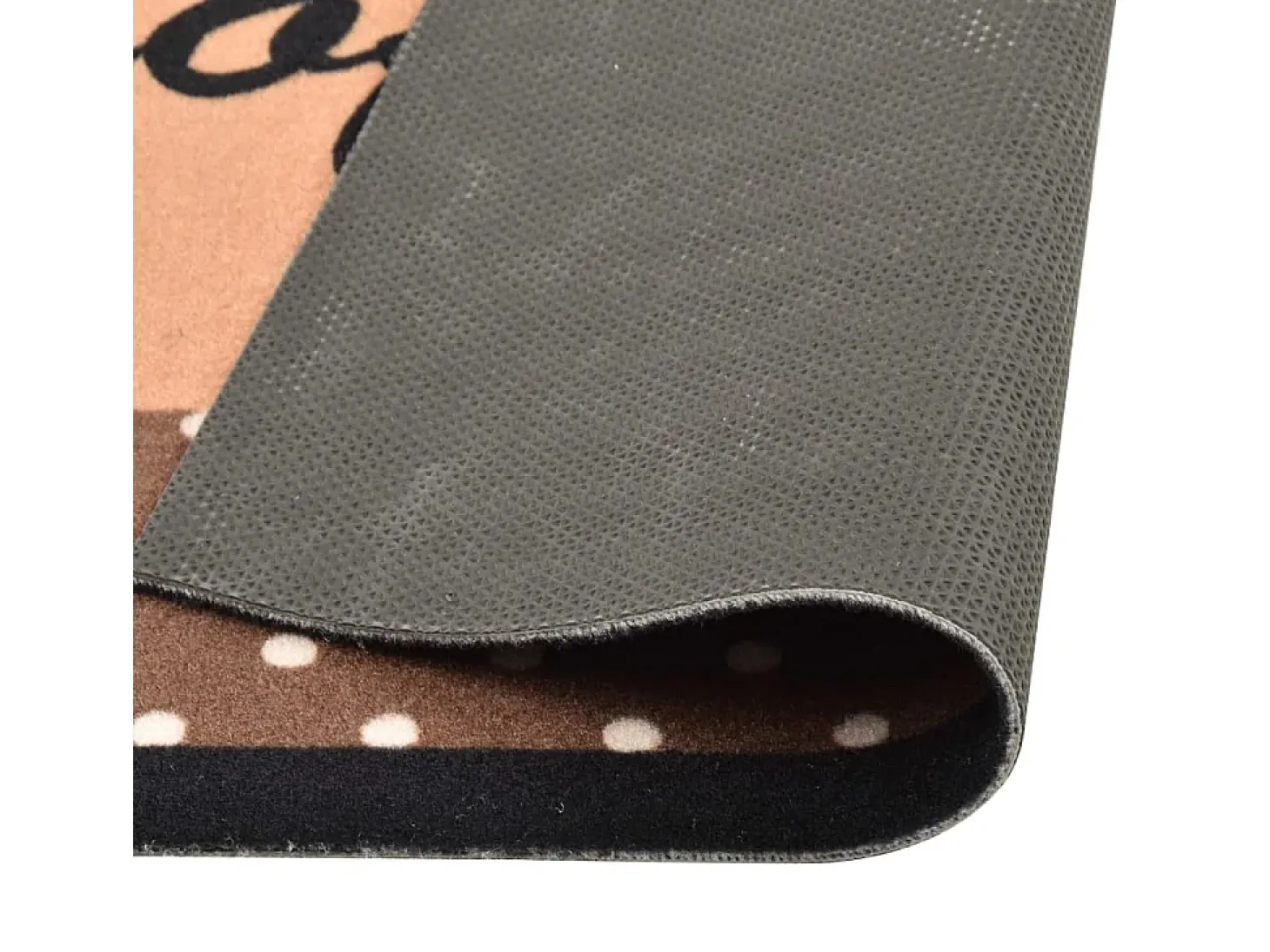Alfombra de cocina lavable Coffee marrón 45x150 cm ES927549