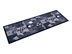 Alfombra de cocina lavable Coffee azul 60x300 cm ES321194