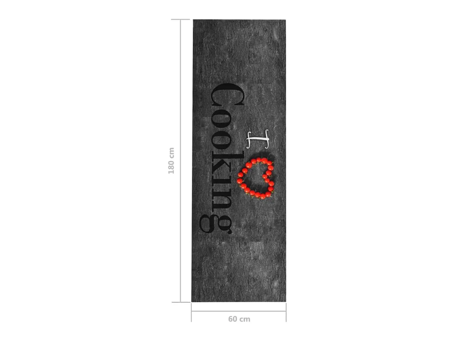 Alfombra de cocina lavable Cooking 60x180 cm ES274145