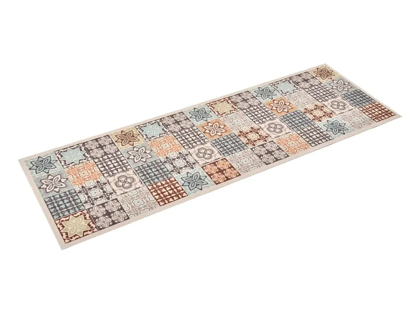 Alfombra de cocina lavable mosaico de colores 60x300 cm ES831992