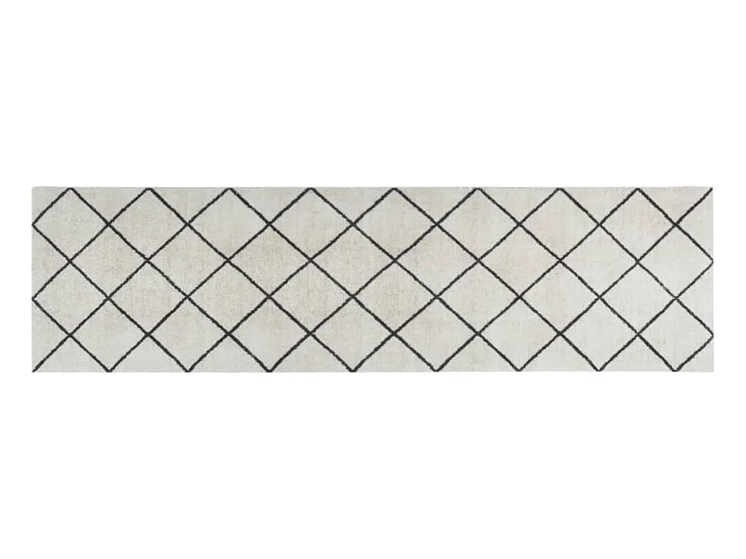 Alfombra de cocina lavable terciopelo cuadrados 45x150 cm ES912117