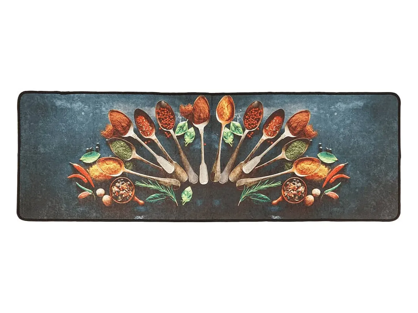 Alfombra de cocina lavable antideslizante multicolor 60x180 cm