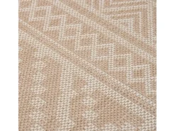 Alfombra de exterior de tejido plano 200x280 cm Rayas marrones