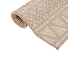 Alfombra de exterior de tejido plano 200x280 cm Rayas marrones