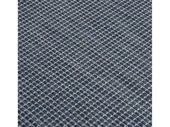 Alfombra de exterior de tejido plano 80x250 cm Azul