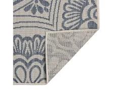 Alfombra de exterior de tejido plano 200x280 cm Estampado azul