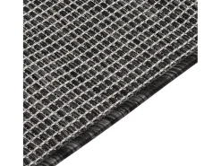 Alfombra de exterior de tejido plano 140x200 cm Gris