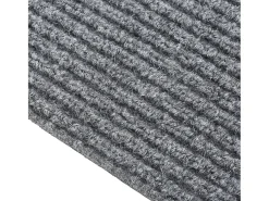 Alfombra de pasillo atrapa suciedad 100x250 cm gris