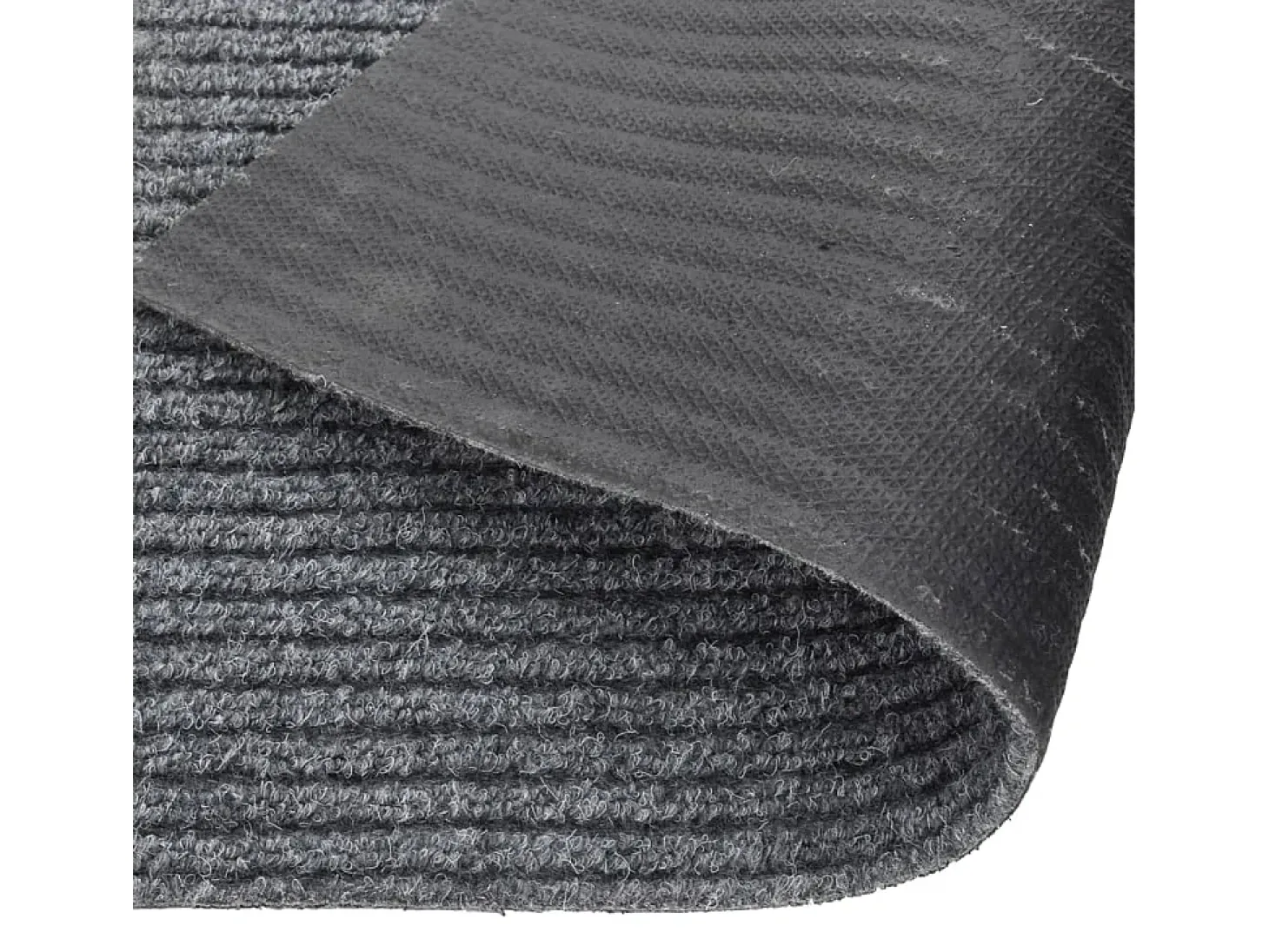 Alfombra de pasillo atrapa suciedad 100x350 cm gris