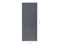 Alfombra de pasillo atrapa suciedad 100x300 cm gris
