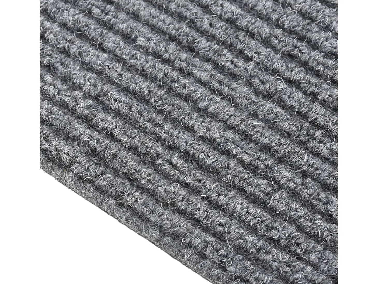 Alfombra de pasillo atrapa suciedad 100x400 cm gris