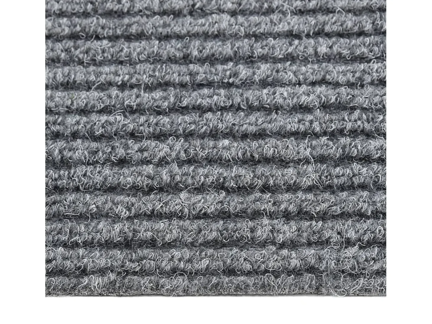 Alfombra de pasillo atrapa suciedad 100x400 cm gris