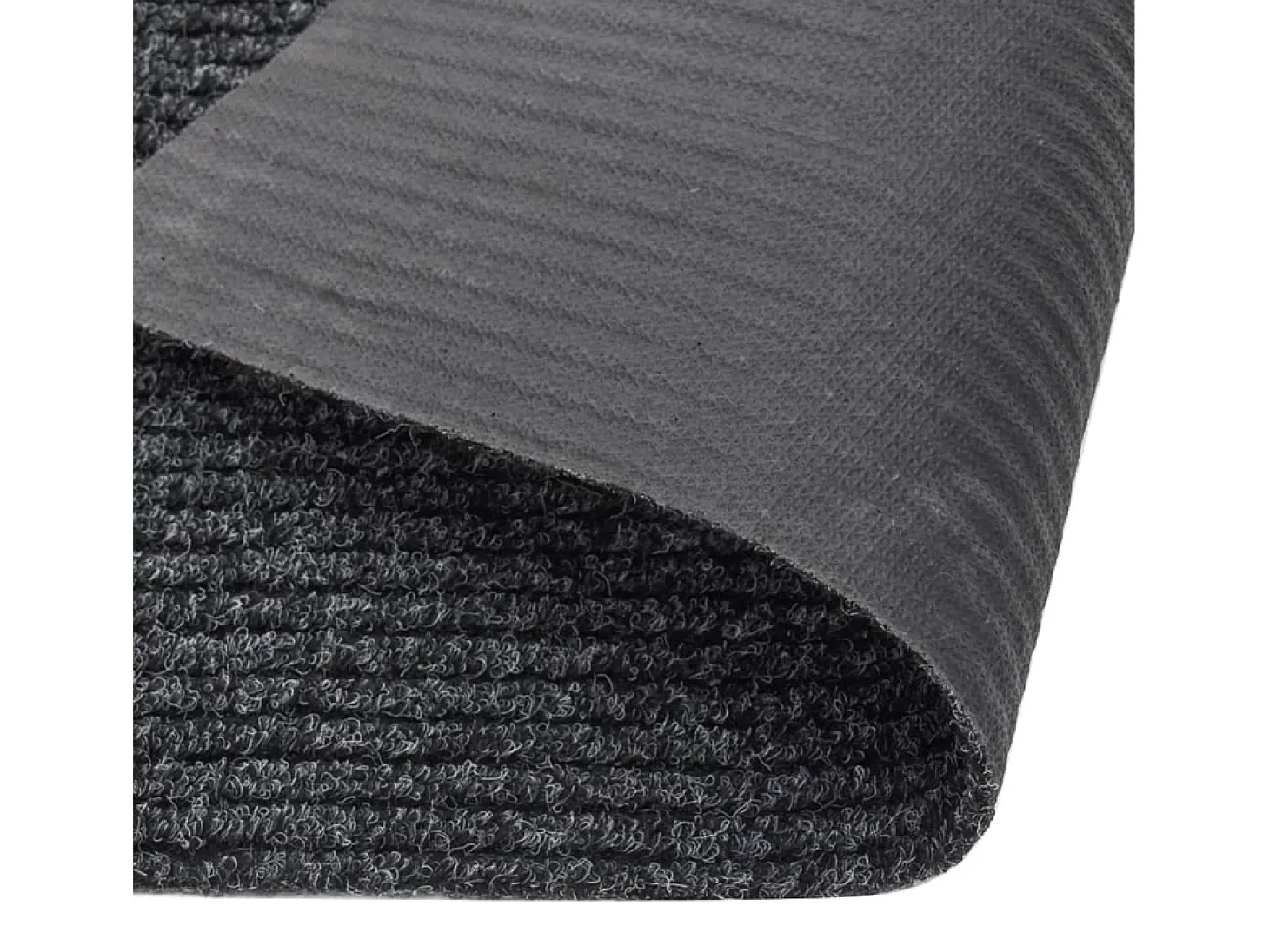 Alfombra de pasillo atrapa suciedad 100x450 cm gris antracita
