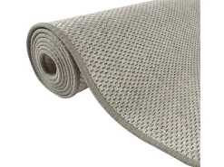 Alfombra de pasillo con aspecto de sisal color topo 80x300 cm
